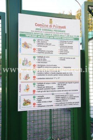 POZZUOLI/ Rifiuti, potenziate le aree di conferimento ed esteso il “porta a porta”