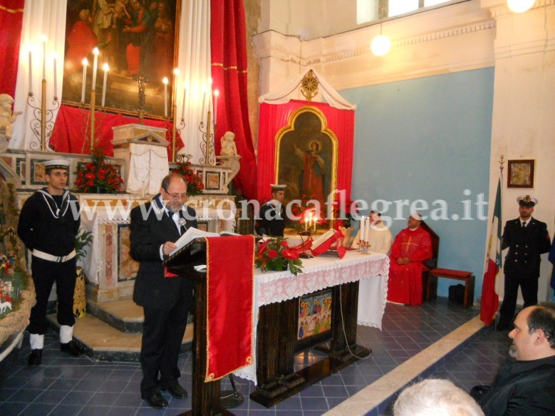 Celebrata a Pozzuoli “Santa Barbara” la patrona della Marina Militare