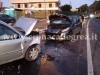 POZZUOLI/ Primo incidente del 2012: scontro frontale, auto distrutte ma per fortuna nessun ferito grave – LE FOTO