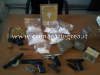 Cocaina, hashish e 4 pistole in casa: arrestato 41enne