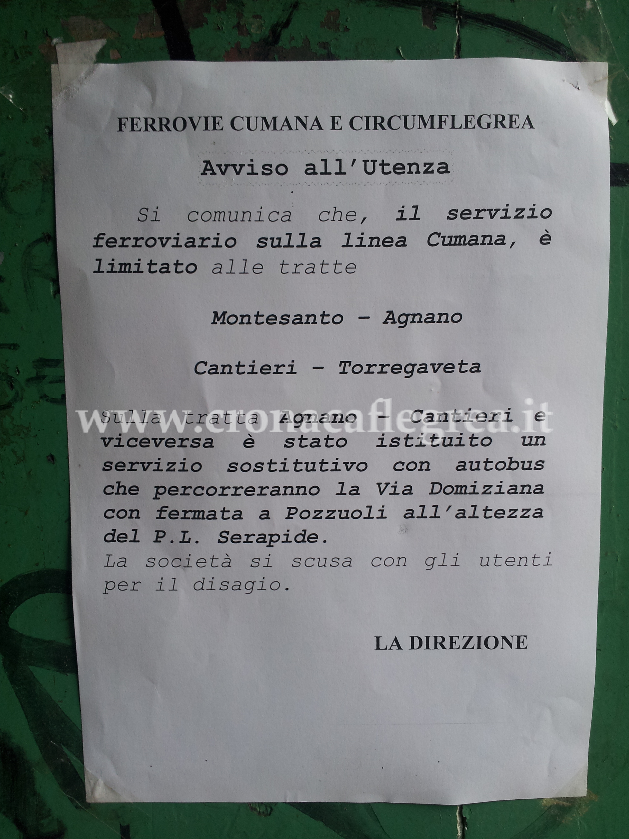 TRASPORTI/ Non si ferma la protesta dei casellanti, ancora disagi per Cumana e Circum