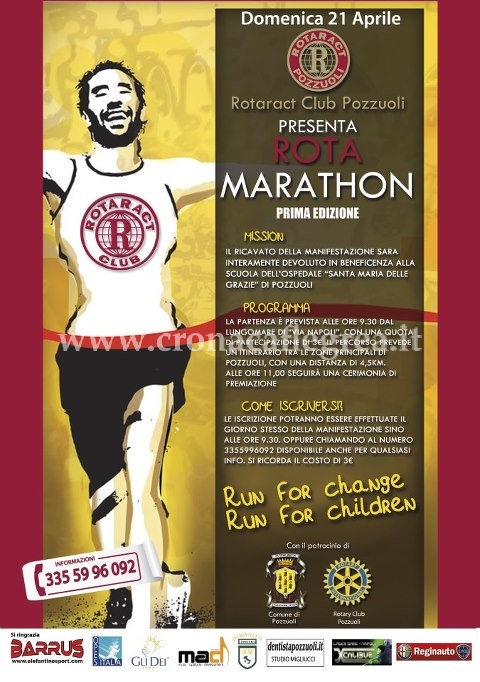 POZZUOLI/ Con “Rota Marathon” si corre per la solidarietà