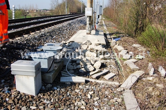 QUARTO/ Rubano 600 metri di cavi in acciaio e alluminio lungo i binari: arrestati in due