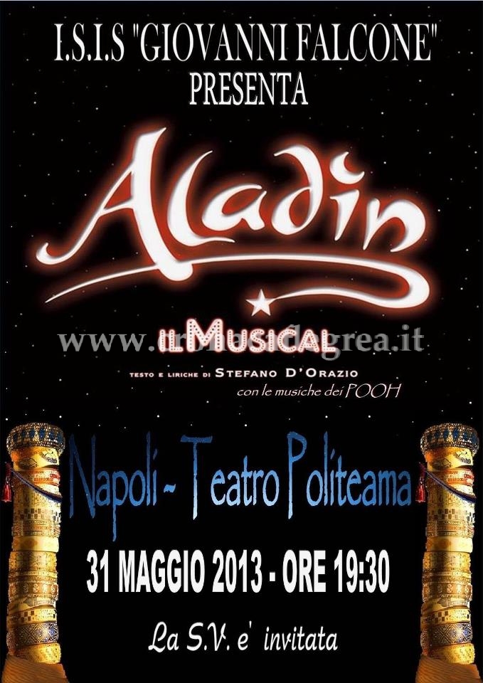 EVENTI/ Su il sipario: l’ISIS Falcone presenta “Aladin”