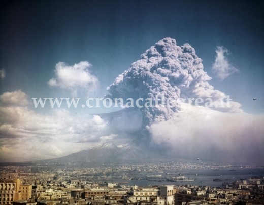 L'eruzione del Vesuvio del 1944 (clicca per guardare il video trailer della trasmissione)