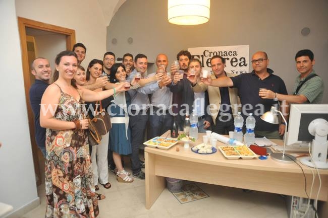 POZZUOLI/ Inaugurata la nuova redazione di “Cronaca Flegrea” – LE FOTO