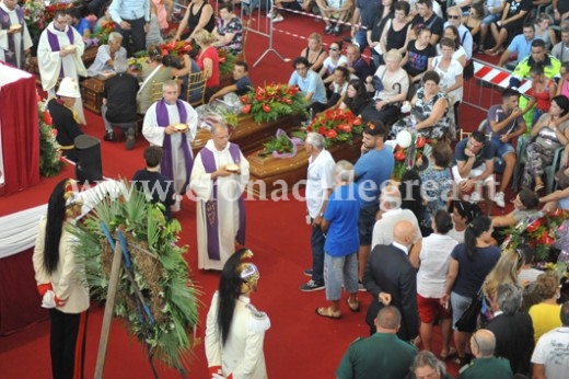 I funerali delle vittime della tragedia di Monteforte Irpino