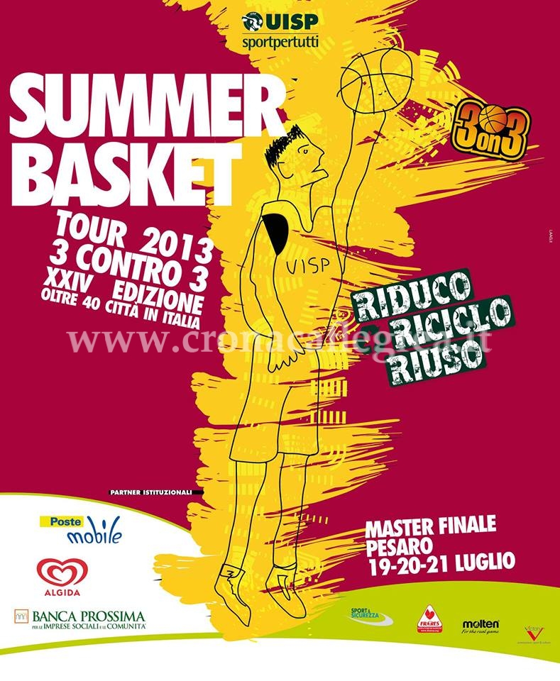 BASKET/ Il “Summer Basket 2013” fa tappa a Pozzuoli, location il Lungomare Pertini