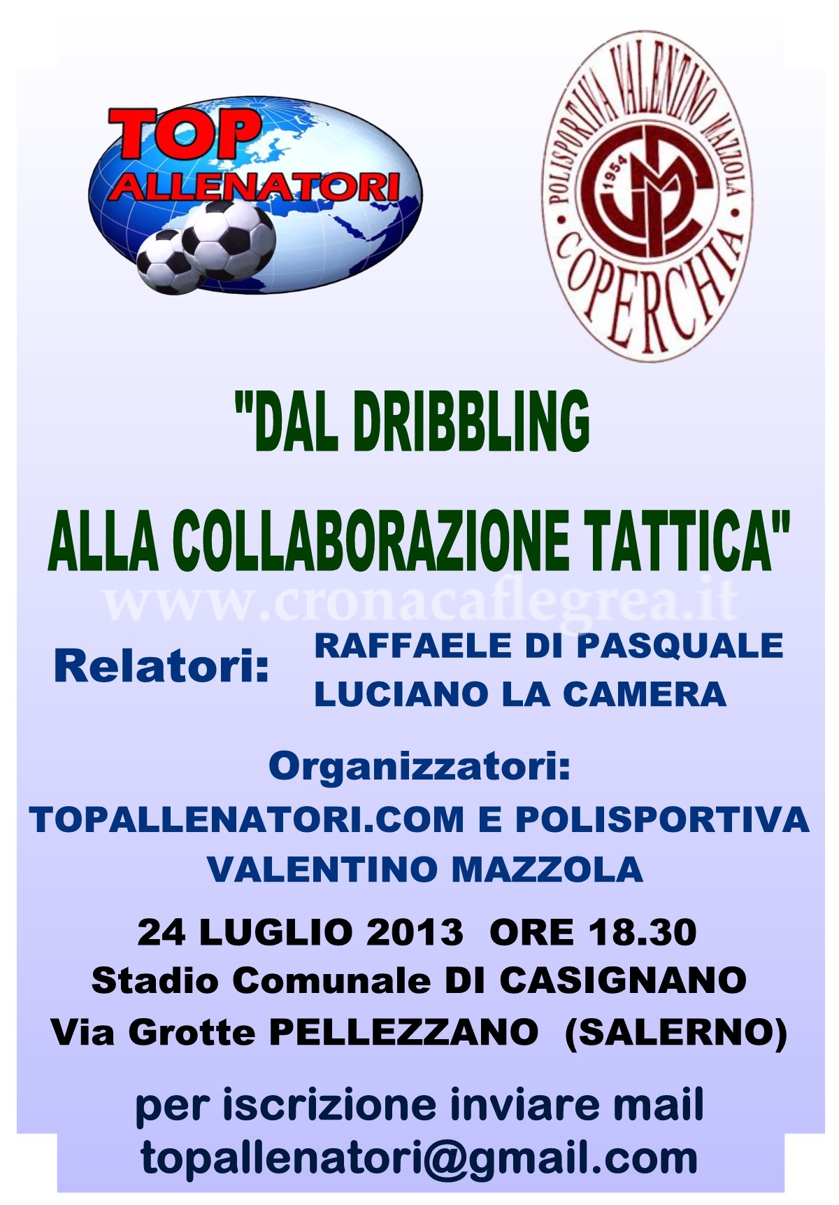 CALCIO/ Top allenatori sbarca al Sud