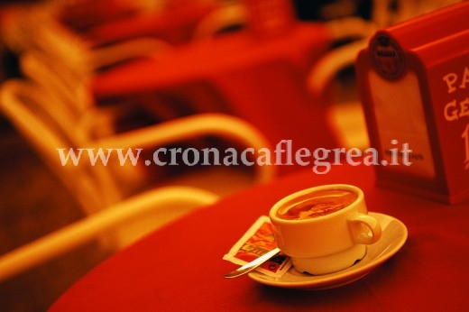 Coffee on Table in Plaza Mayor Cafe