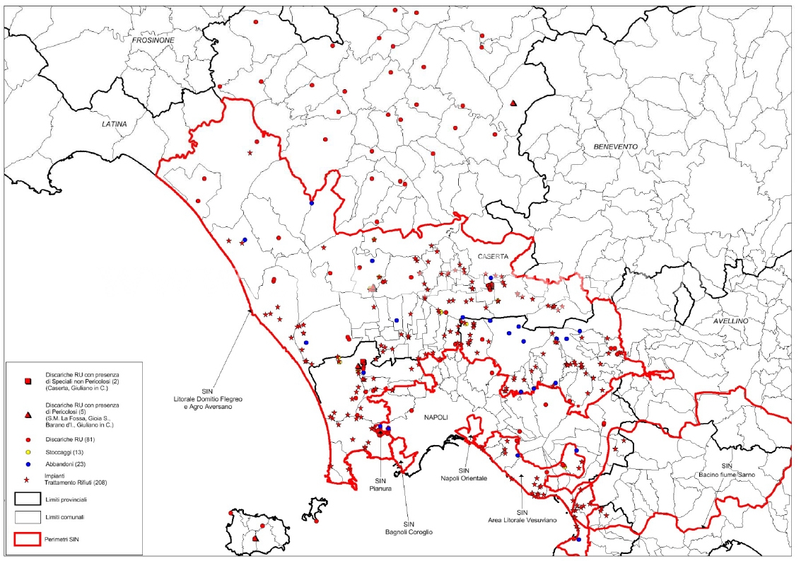 AMBIENTE/ Pozzuoli e litorale domizio-flegreo tra i 44 siti più inquinati d’Italia