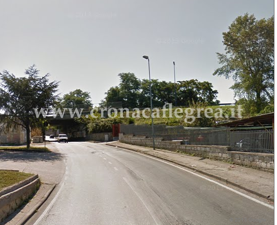 Via Nerone dove sorge l'ufficio del servizio Giardini del comune di Pozzuoli