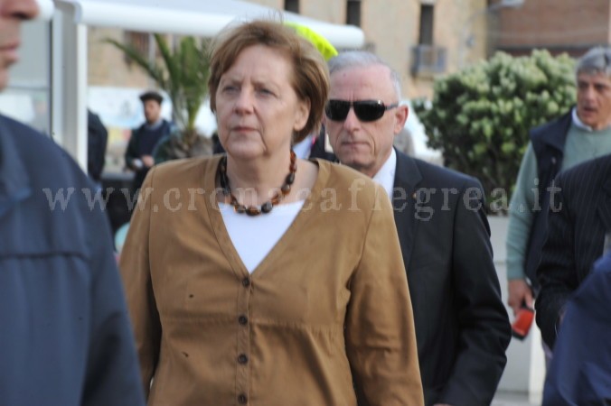 La Merkel in visita a Pozzuoli
