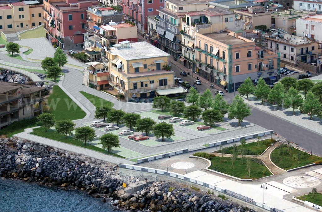 POZZUOLI/ A dicembre 2015 cambia look via Napoli: zone verdi, passeggiata a mare e parcheggi – LE FOTO