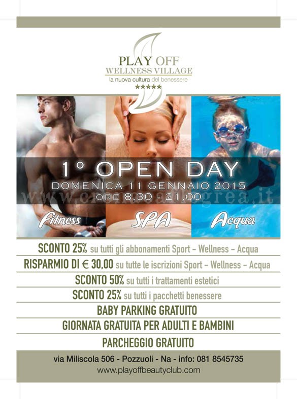 L’EVENTO/ “Open Day” al Play Off Wellness Village