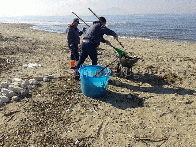 POZZUOLI/ Ripulito l’arenile di Licola, ma il Comune accusa la Regione – LE FOTO