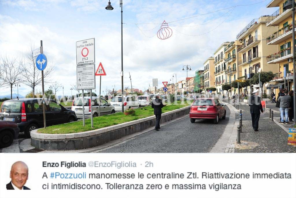 POZZUOLI/ Danneggiate le centraline della ZTL di via Napoli, Figliolia “twitta” la  sua rabbia