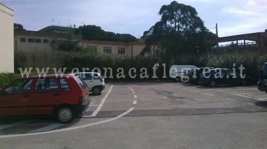 Un'area parcheggio del comune di Pozzuoli