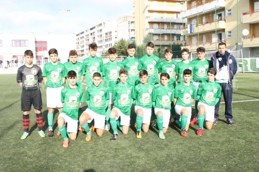 La formazione Giovanissimi del Monteruscello Calcio