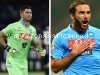 Dopo Napoli-Lazio aggrediti Higuain e Andujar