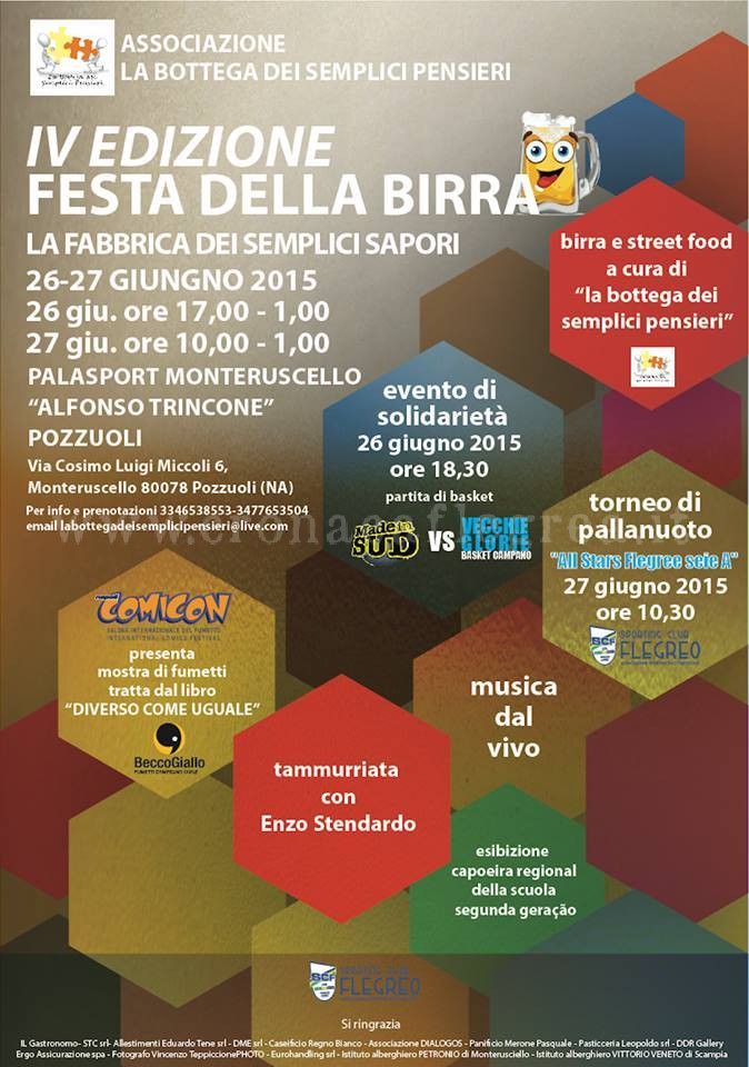 POZZUOLI/ “Festa della birra” e della solidarietà a Monterusciello