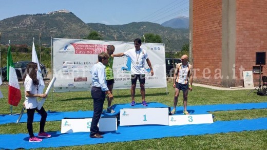 Il podio degli 800m