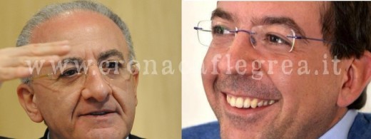 Il presidente della regione Vincenzo De Luca e l'onorevole Massimiliano Manfredi