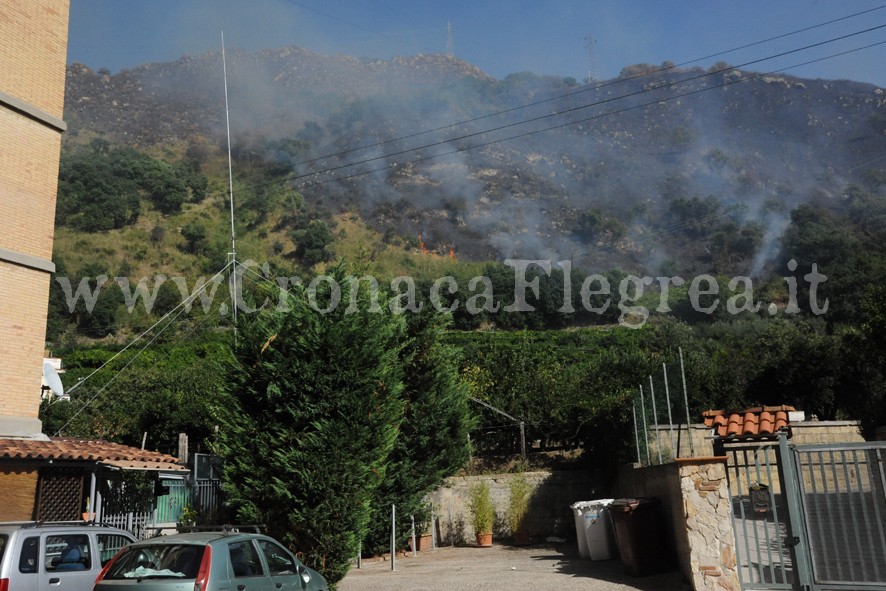 POZZUOLI/ Incendio sul Monte Barbaro – LE FOTO