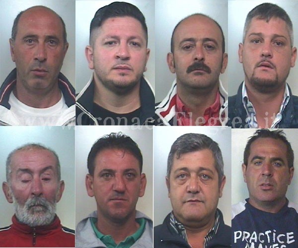 POZZUOLI/ 56 anni di carcere: mazzata per 8 affiliati al clan Longobardi-Beneduce – LE FOTO