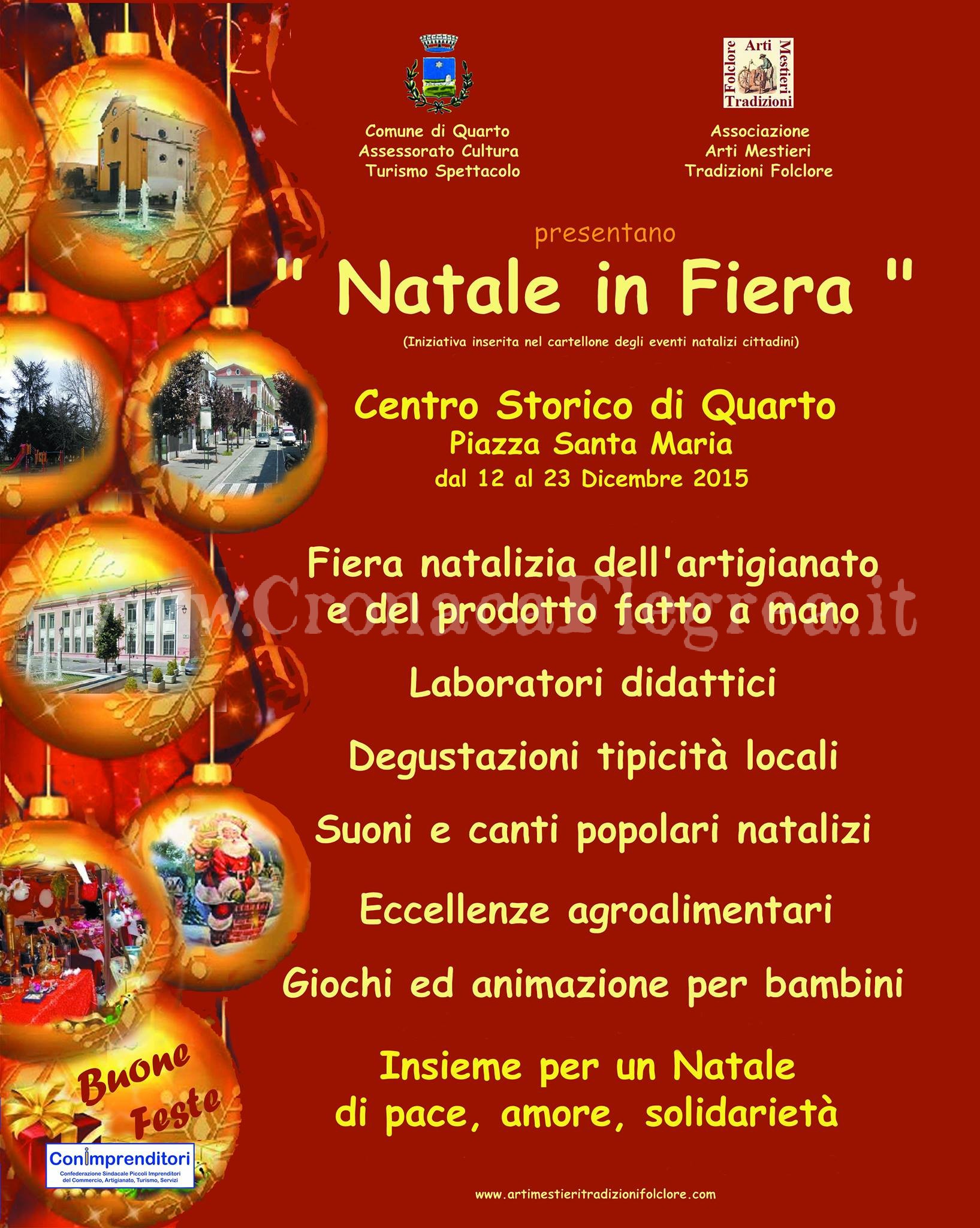 A Quarto sarà un “Natale in Fiera”