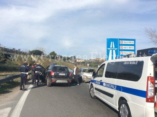 L'incidente all'ingresso della tangenziale