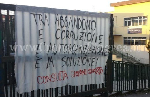 La protesta alla scuola Gobetti dello scorso dicembre