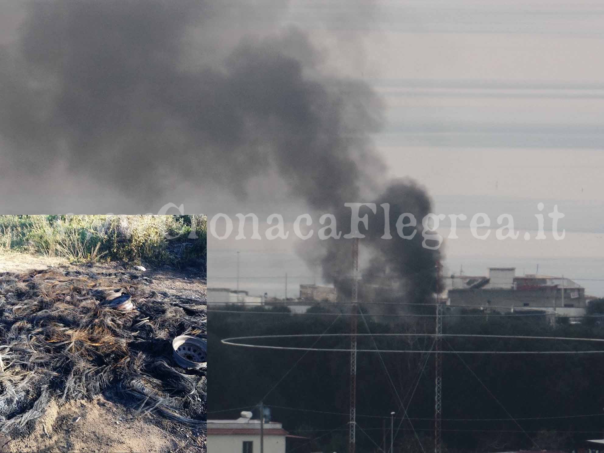 POZZUOLI/ Rifiuti tossici dati alle fiamme: brucia ancora la Foresta di Cuma – LE FOTO