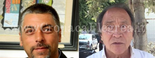 Da destra il vicesindaco Andrea Perotti e l'ex assessore Umberto Masullo