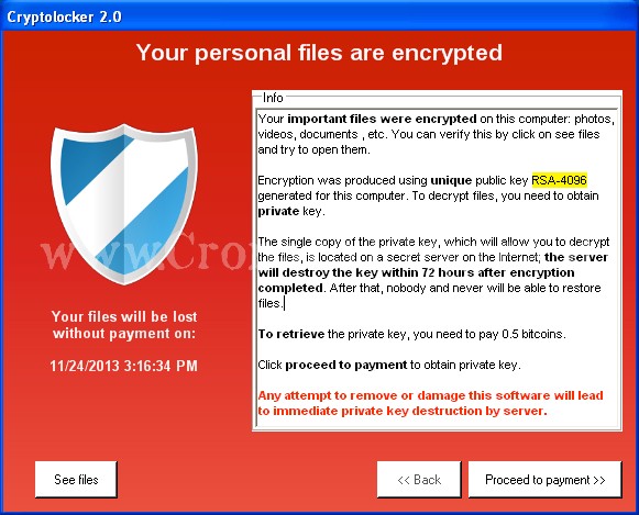 Attenzione al Cryptolocker! La Polizia mette in allerta gli utenti della Rete