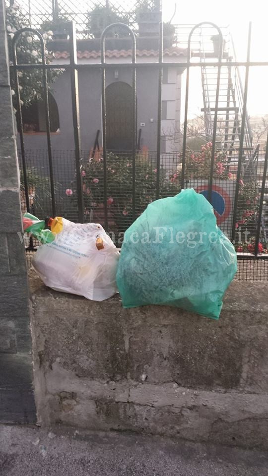 Strano “fenomeno” a Monte di Procida: la notte si lancia la spazzatura nei giardini privati
