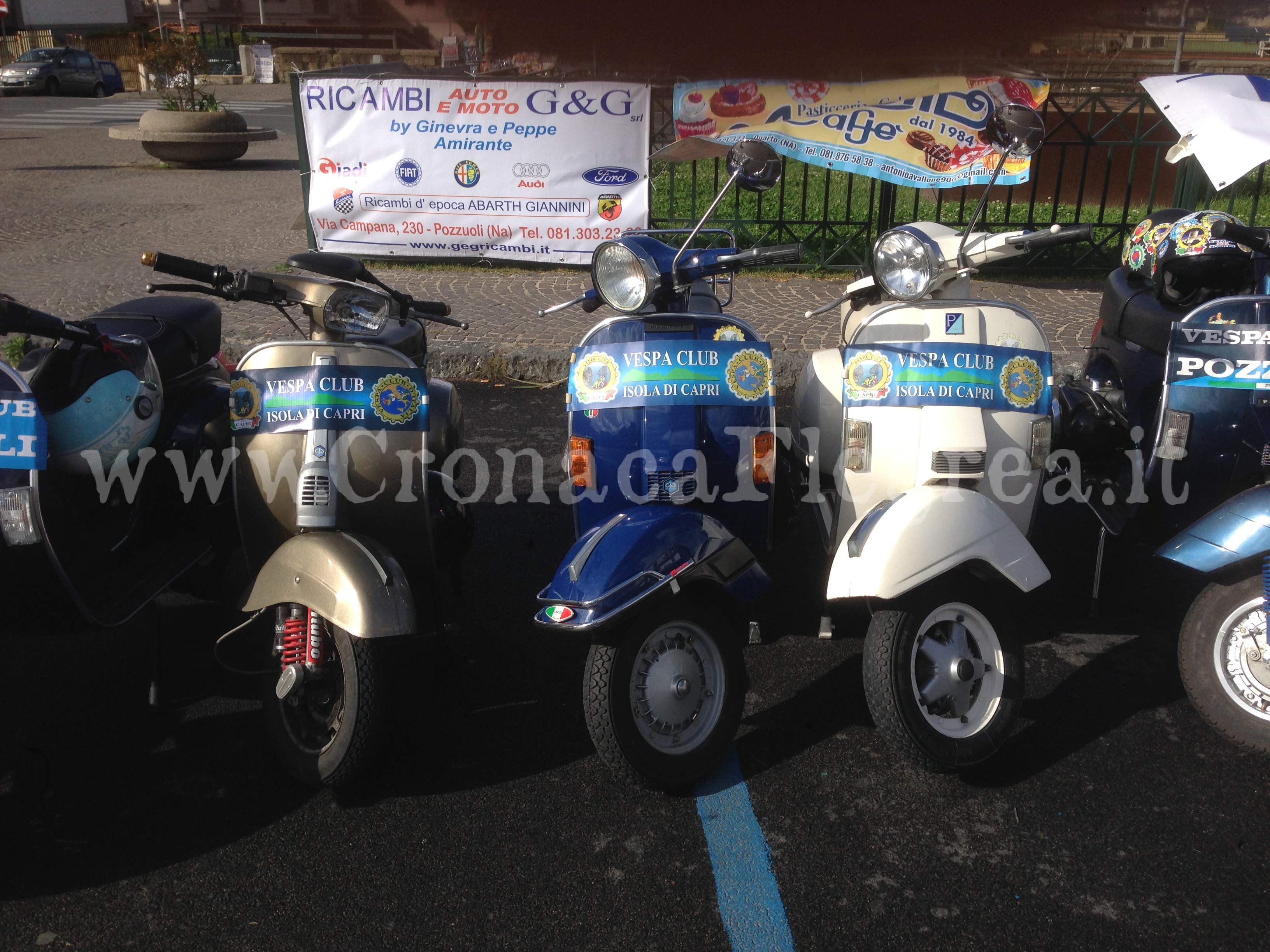 Successo per il primo raduno nazionale del Vespa Club Pozzuoli