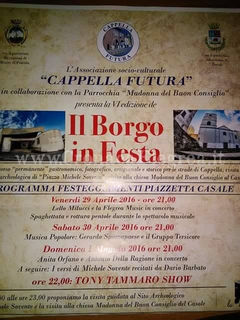 BACOLI-MDP/ Ritorna “Il Borgo in Festa”