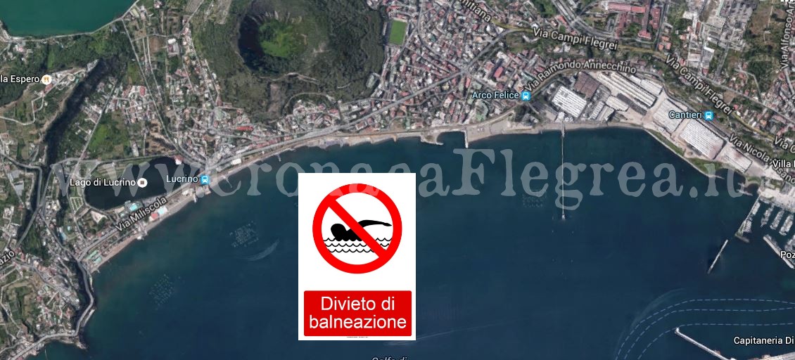 POZZUOLI/ Batteri fecali oltre i limiti: divieto di balneazione tra Lucrino e Arco Felice