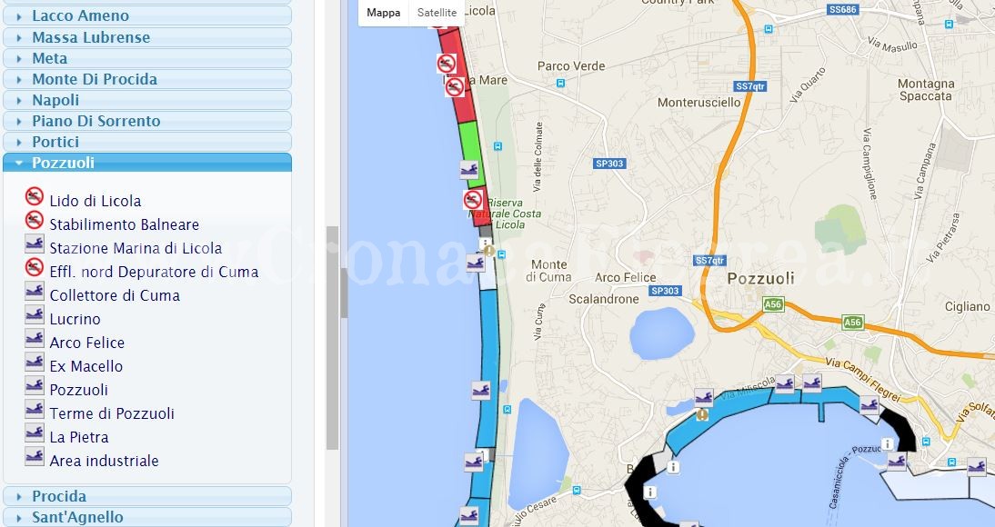 POZZUOLI/ Si ai bagni a Lucrino e Arco Felice, ecco i dati dell’Arpac