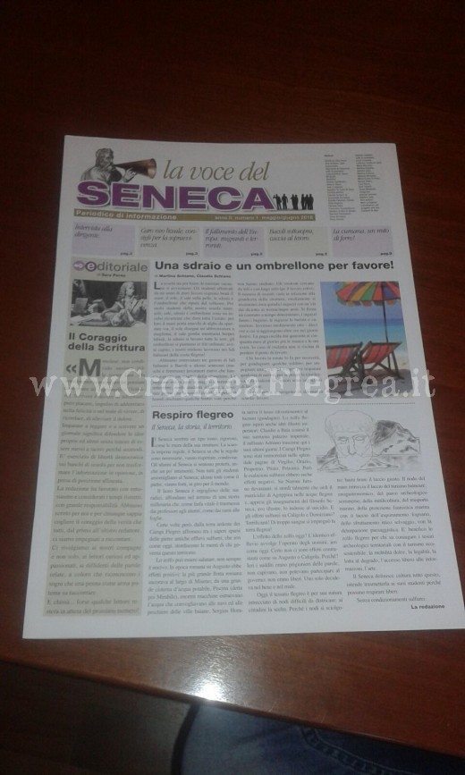 La prima tiratura del quotidiano scolastico "La Voce del Seneca"