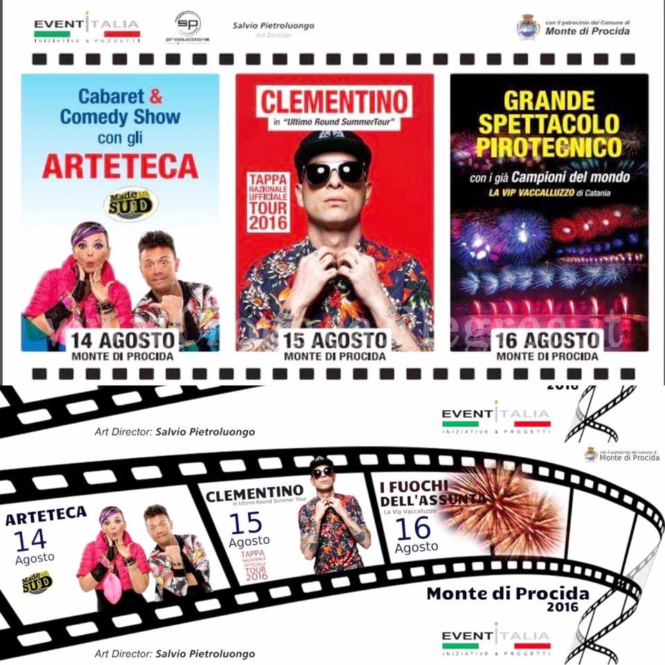 Ferragosto a Monte di Procida: dagli Arteteca a Clementino, ecco il calendario degli eventi