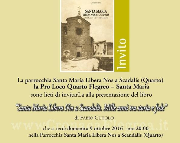 Mille anni tra storia e fede: a Quarto si presenta il libro dell’antica chiesa di Santa Maria