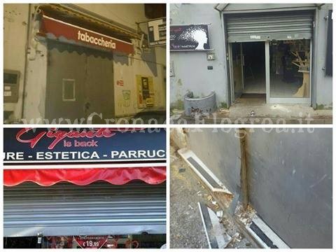 POZZUOLI/ Altri due negozi colpiti nella notte, svaligiata tabaccheria – LE FOTO