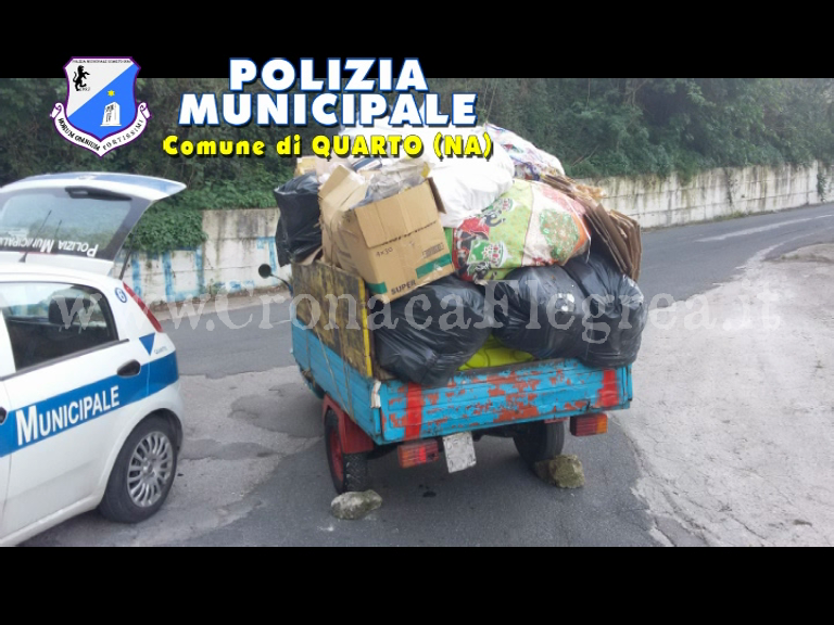 QUARTO/ “Trafficante” di rifiuti bloccato dalla municipale, era diretto a Napoli
