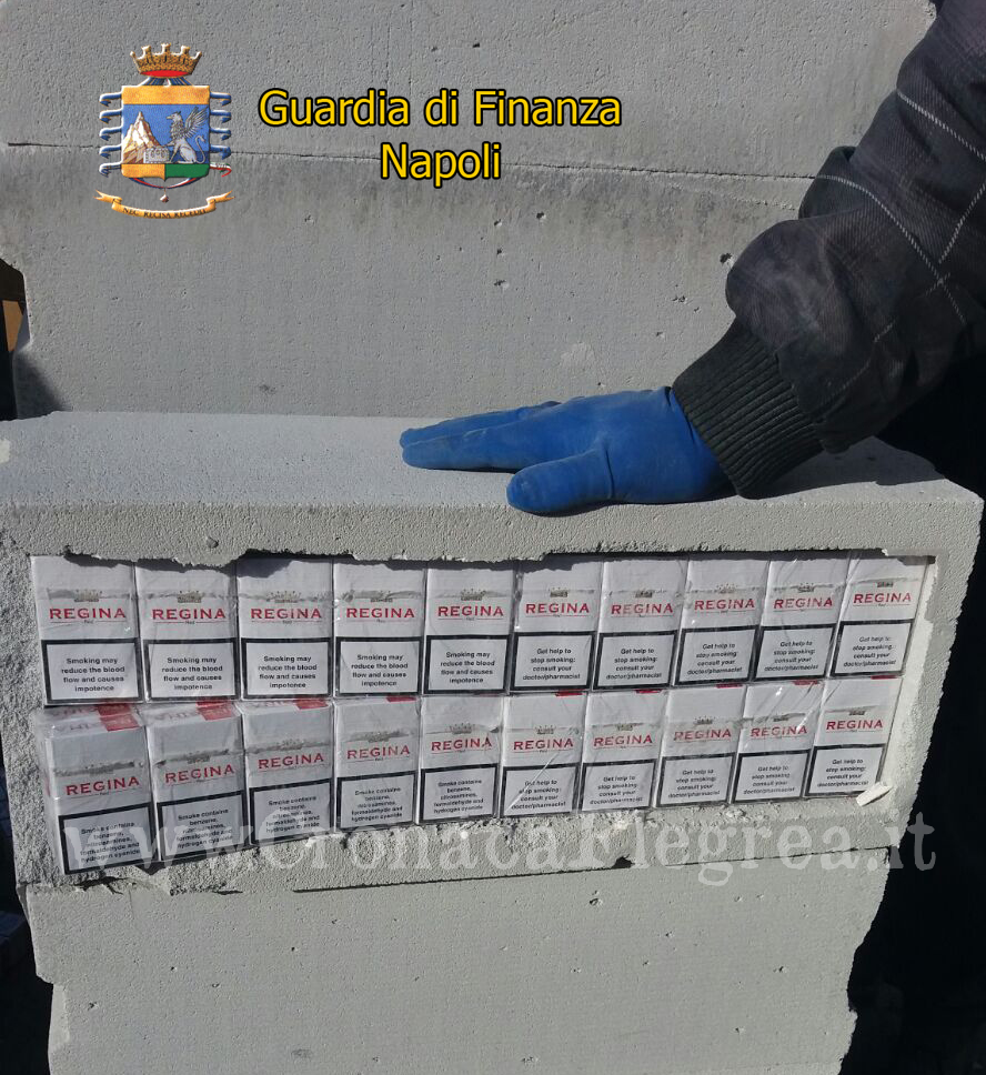 Trovate sigarette di contrabbando in blocchi di calcestruzzo: 2 arresti
