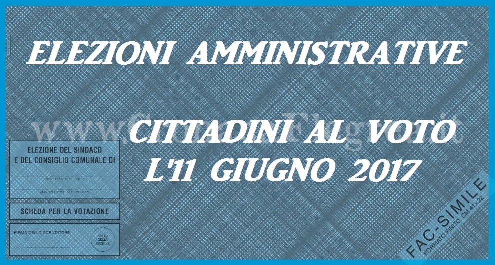 Elezioni Comunali dell’11 Giugno: ecco come si vota