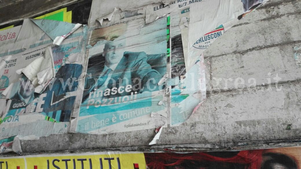 POZZUOLI/ Manifesto selvaggio, Postiglione “sbugiarda” Figliolia