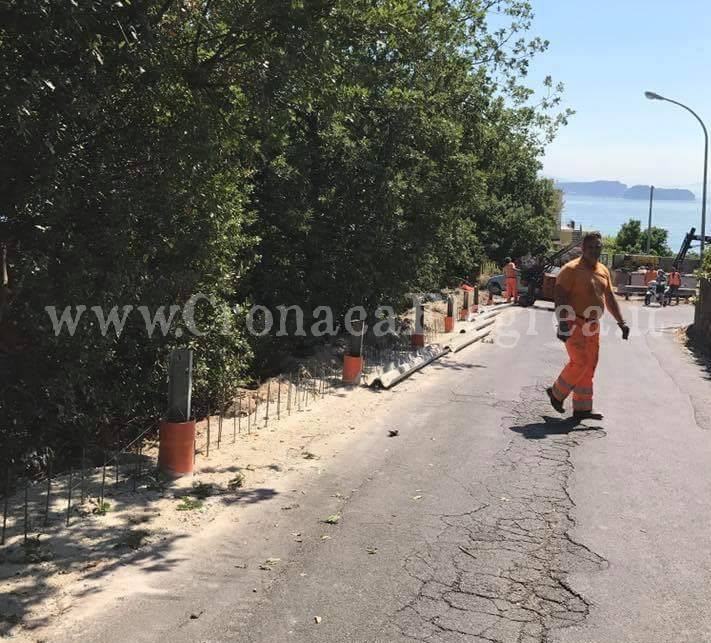 BACOLI/ Sicurezza sulle strade: arrivano i nuovi guard-rail