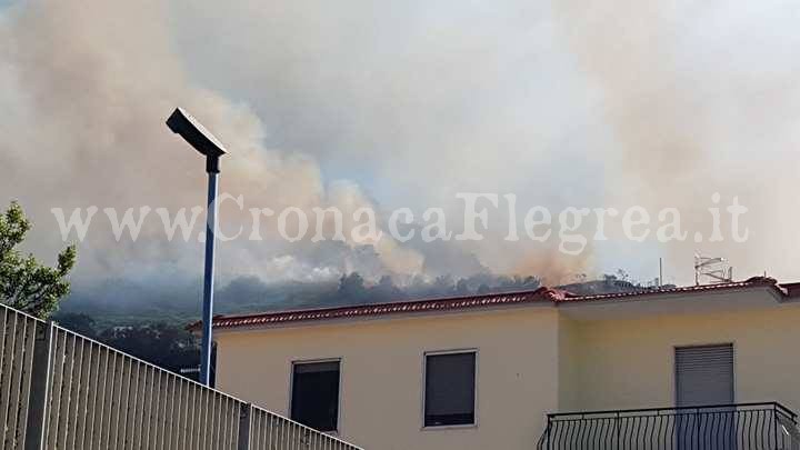 Fuoco e fiamme a Monte di Procida: evacuate diverse abitazioni – LE FOTO